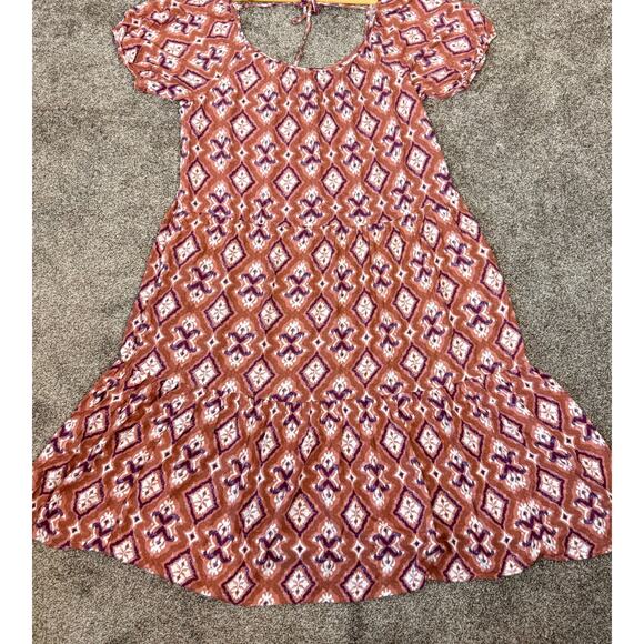 Knox Rose NWT Women's Size XXL Boho Midi Dress Artsy Cottagecore Summer - Picture 5 of 11